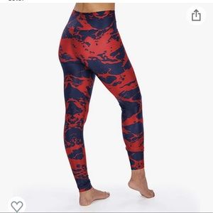 Zubaz Officially Licensed Women's NFL Lava Legging, New England Patriots